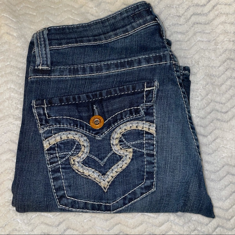 Big Star Sweet Boot ultra low rise jeans size 29R